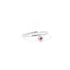 Ruby Dot Ring in Silver
